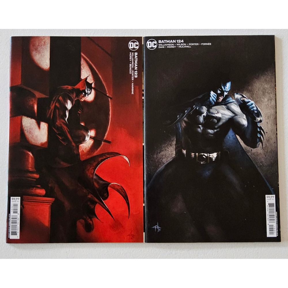 Batman #123 & #124 Variant Cover Set DC Comics Comic Books Dark Knight Art